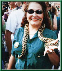 girl with snake